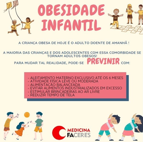 Campanha alerta sobre riscos, orientação e conscientização sobre Obesidade Infantil