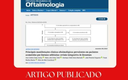 Artigo publicado na Revista Brasileira de Oftlamologia tem autoria de alunos da Liga Acadêmica de Oftalmologia da medicina FACERES