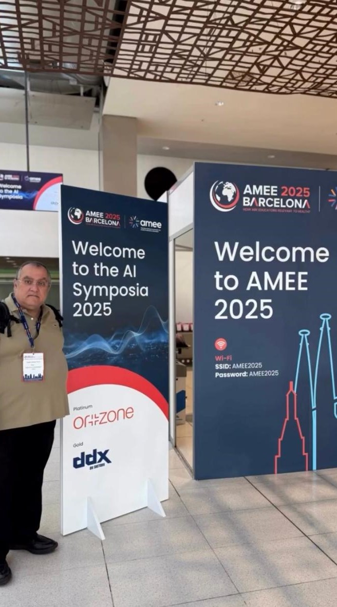 Diretor da Faculdade de Medicina FACERES no AMEE 2025 em Barcelona Diretor da Faculdade de Medicina FACERES no AMEE 2025 em Barcelona